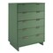 Manhattan Comfort Granville Sage Green 5-Drawer Chest and 6-Drawer Double Dresser, Set of 2 GRAN063 - alternate 9